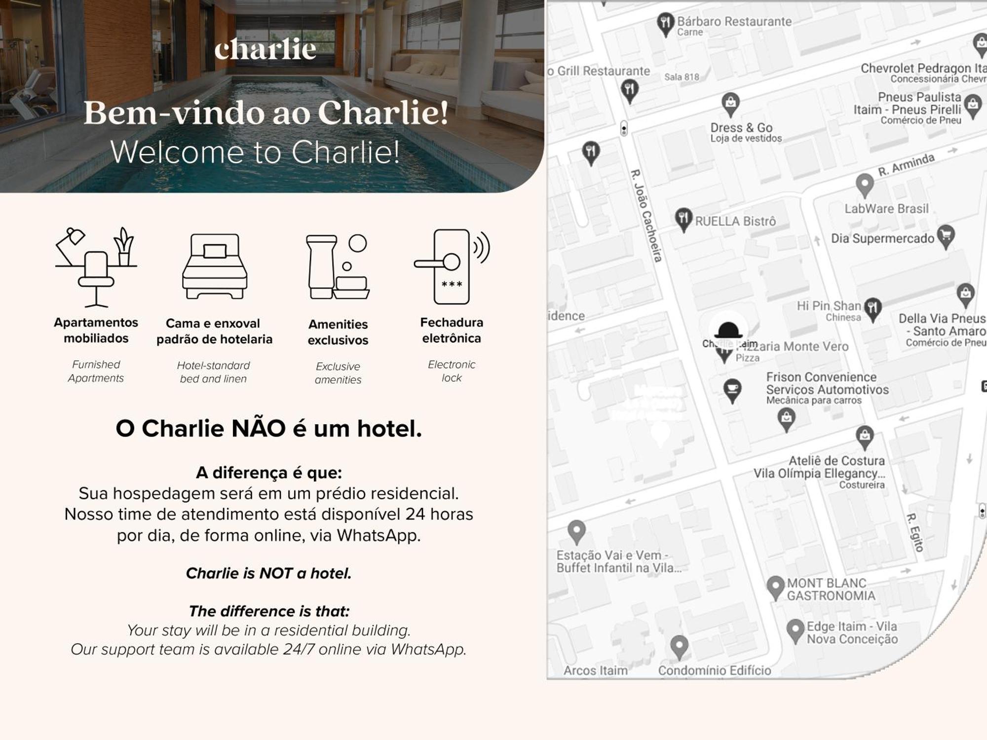 Ferienwohnung Charlie Itaim São Paulo Exterior foto